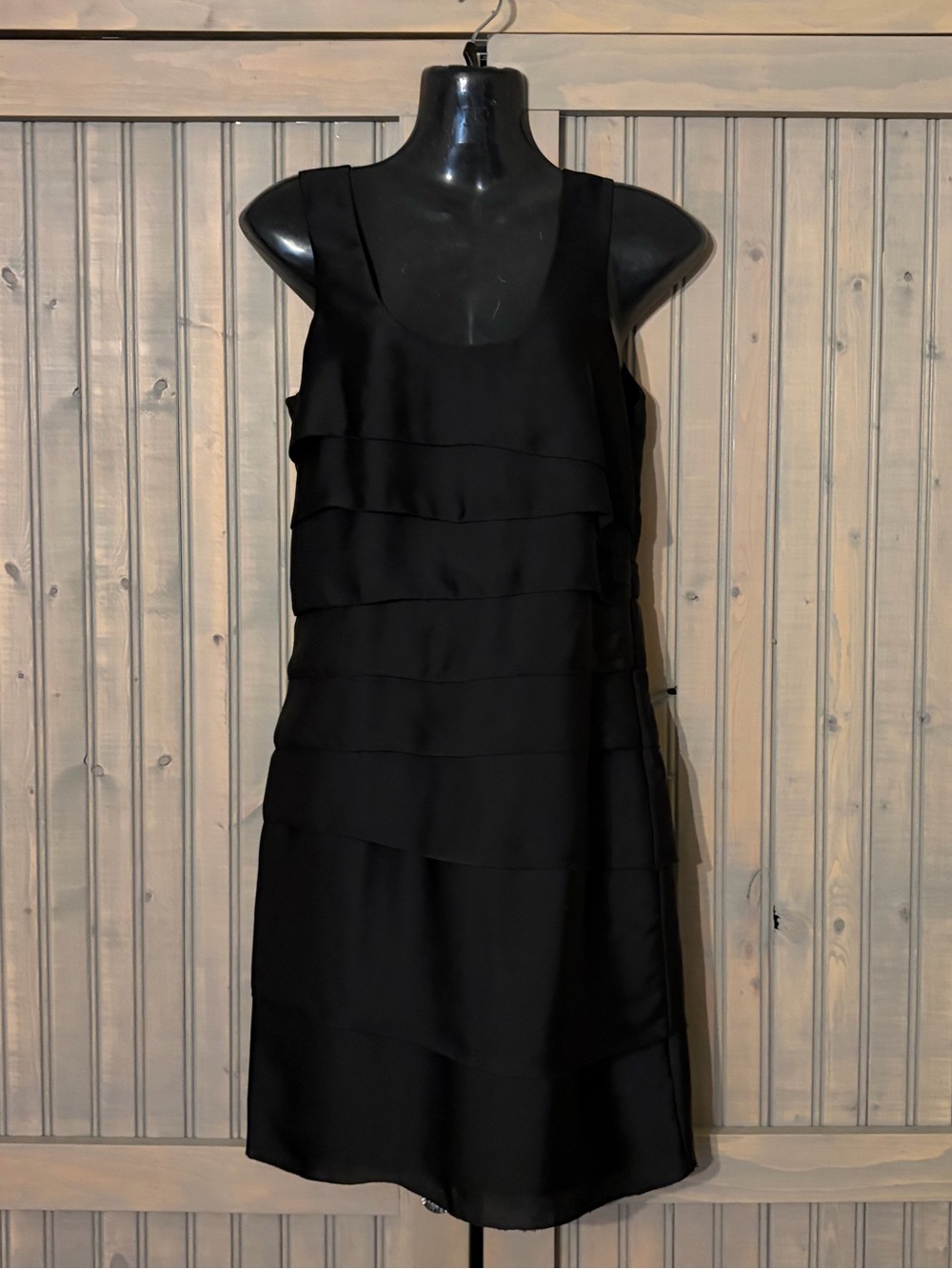 Michael Kors Black Tiered Shift Dress